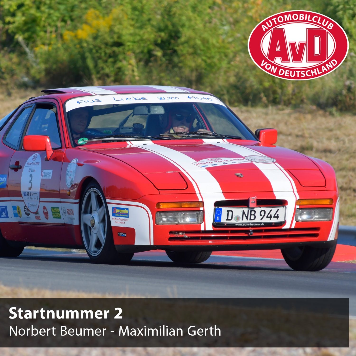 AvD-Histo-Tour - Startnummer 2 AvD-Histo-Tour - Startnummer 2