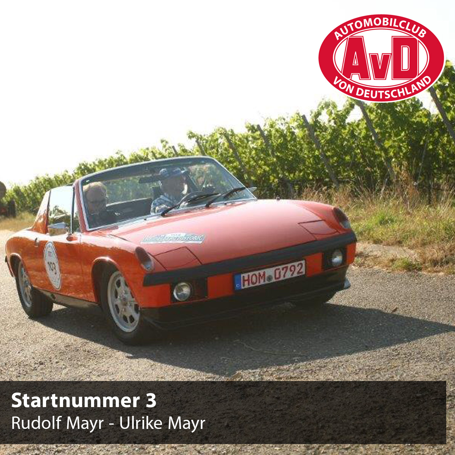 AvD-Histo-Tour - Startnummer 3 AvD-Histo-Tour - Startnummer 3