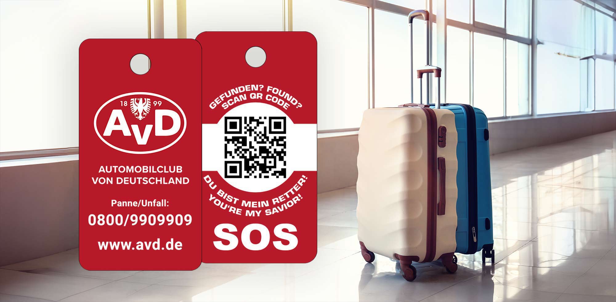 AvD Vorteilsangebot - IDENT-QR Allesbringer informiert im Notfall