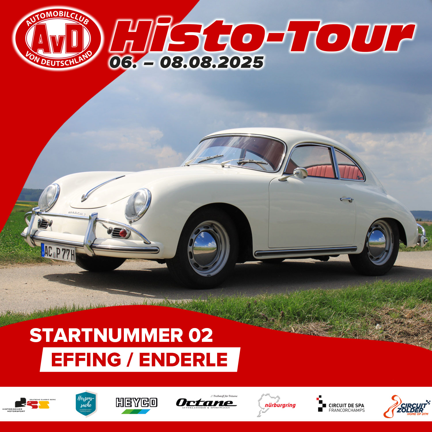 AvD-Histo-Tour 2025 Startnummer 02 AvD-Histo-Tour 2025 Startnummer 02
