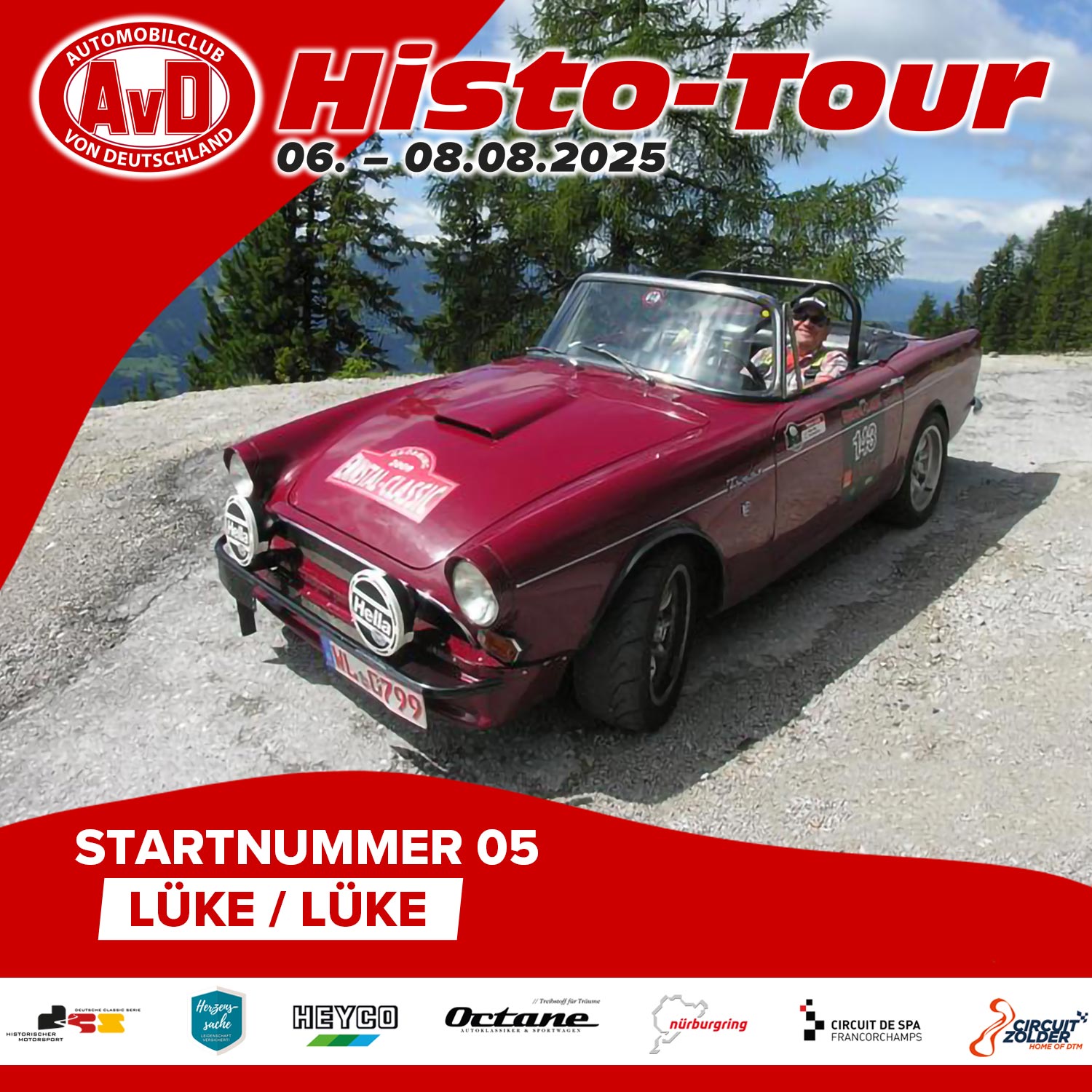 AvD-Histo-Tour 2025 Startnummer 05 AvD-Histo-Tour 2025 Startnummer 05