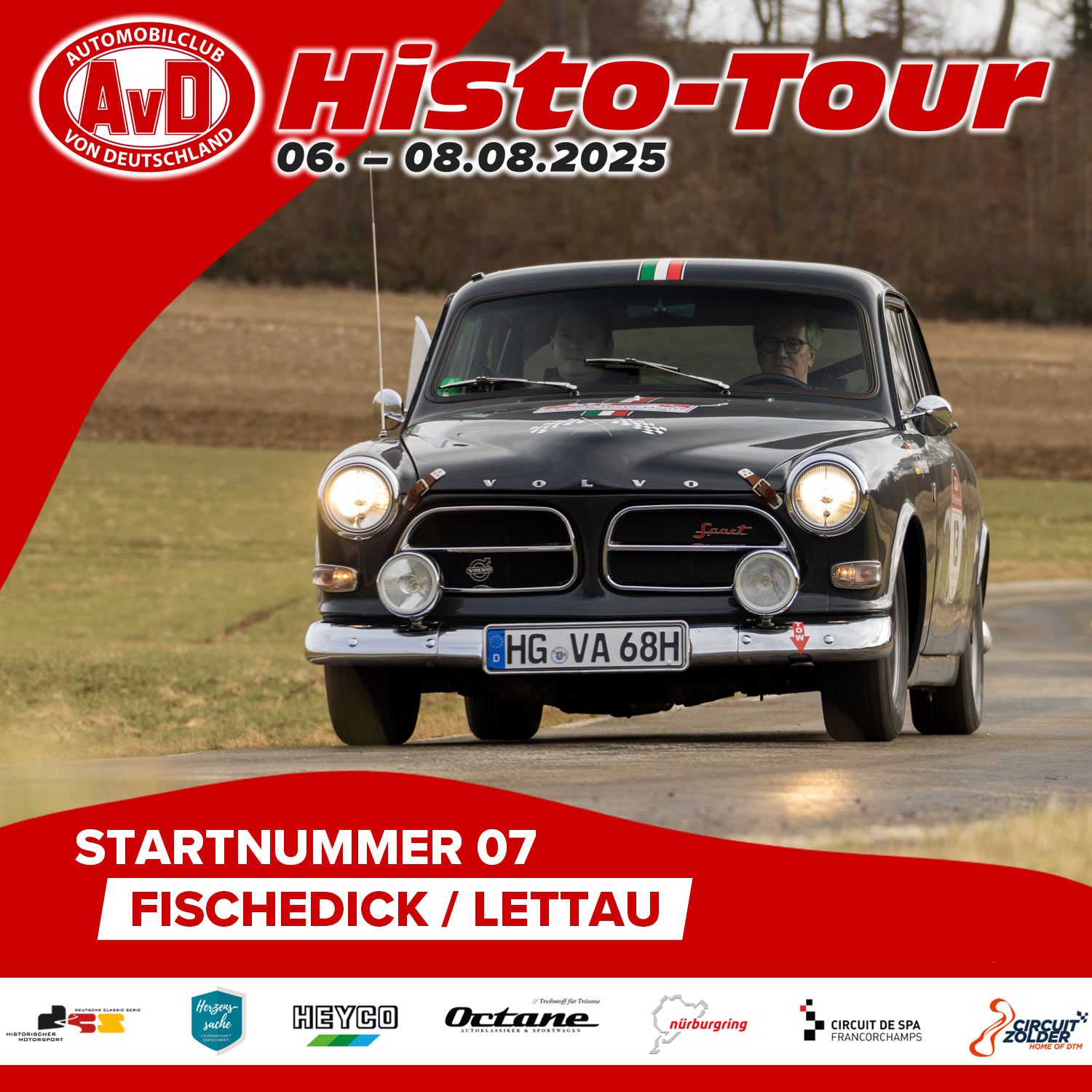 AvD-Histo-Tour 2025 Startnummer 07 AvD-Histo-Tour 2025 Startnummer 07