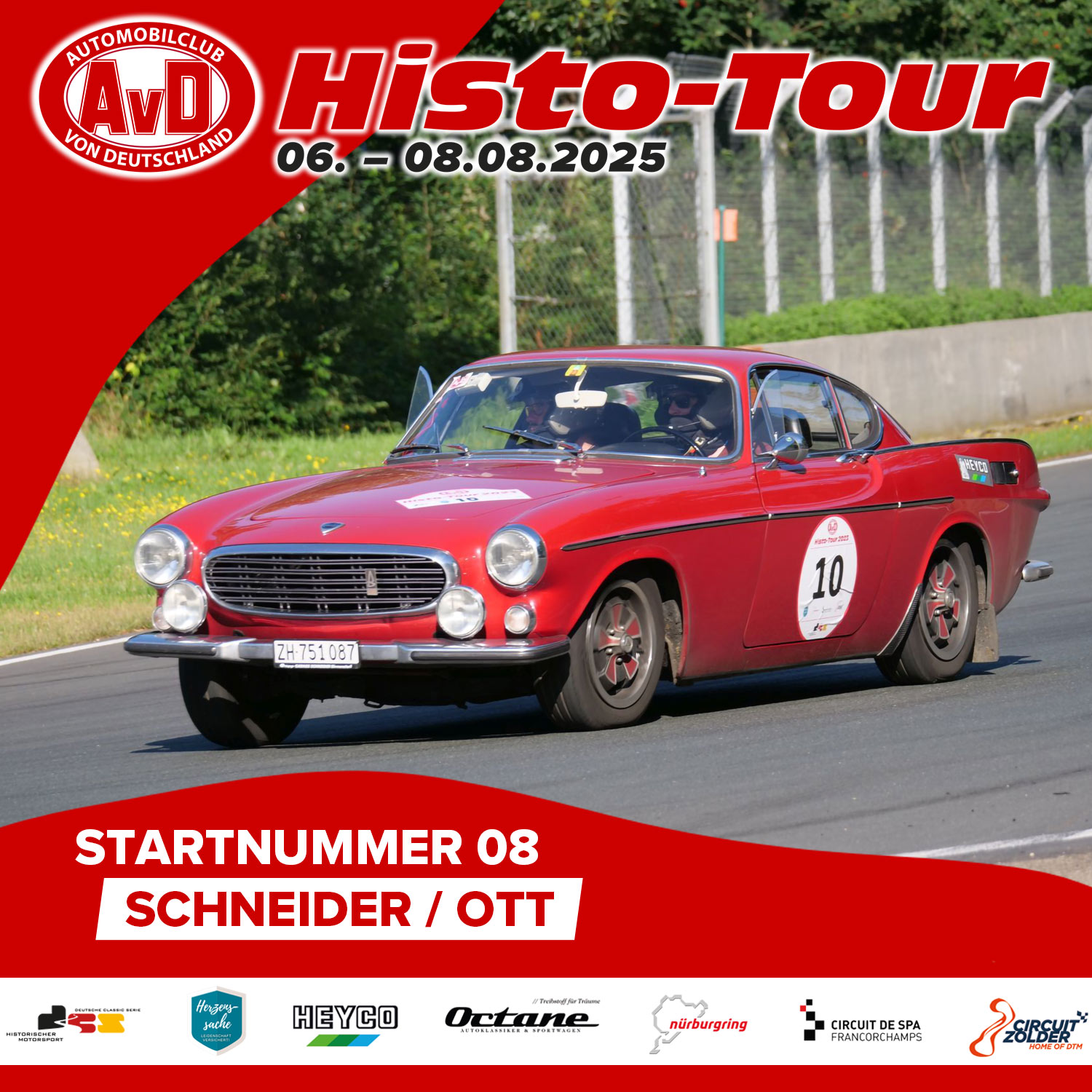 AvD-Histo-Tour 2025 Startnummer 08 AvD-Histo-Tour 2025 Startnummer 08