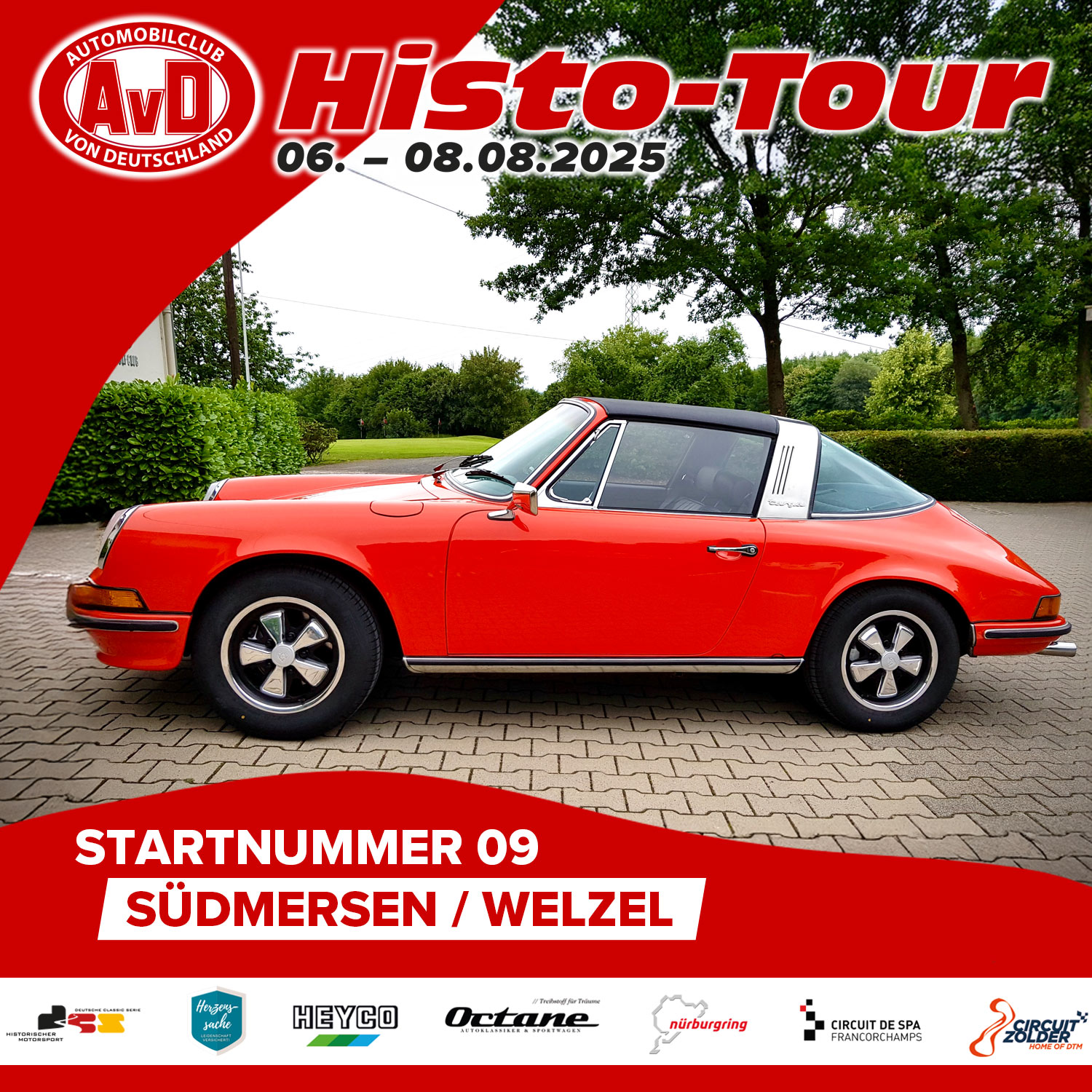 AvD-Histo-Tour 2025 Startnummer 09 AvD-Histo-Tour 2025 Startnummer 09