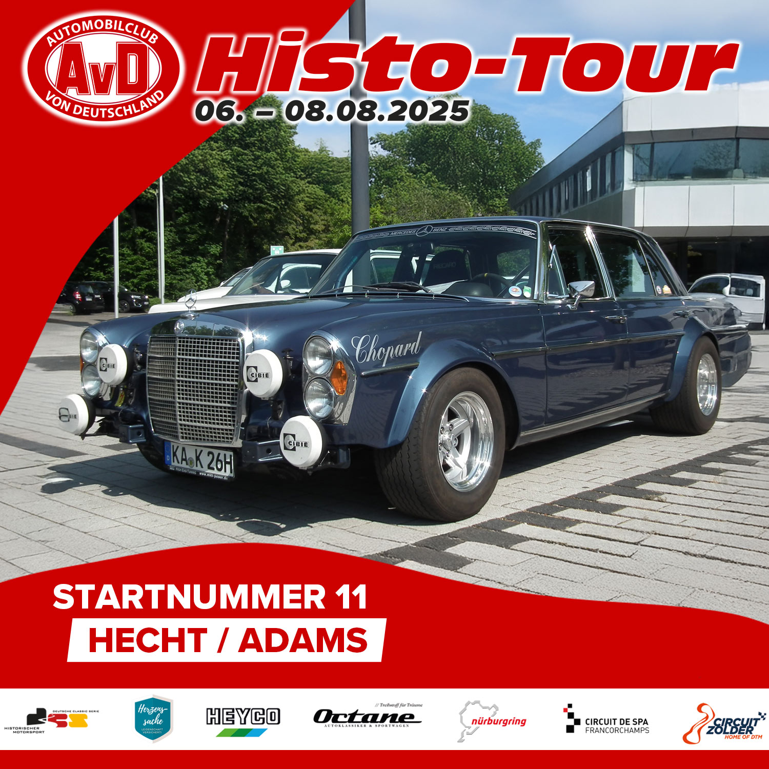 AvD-Histo-Tour 2025 Startnummer 11 AvD-Histo-Tour 2025 Startnummer 11