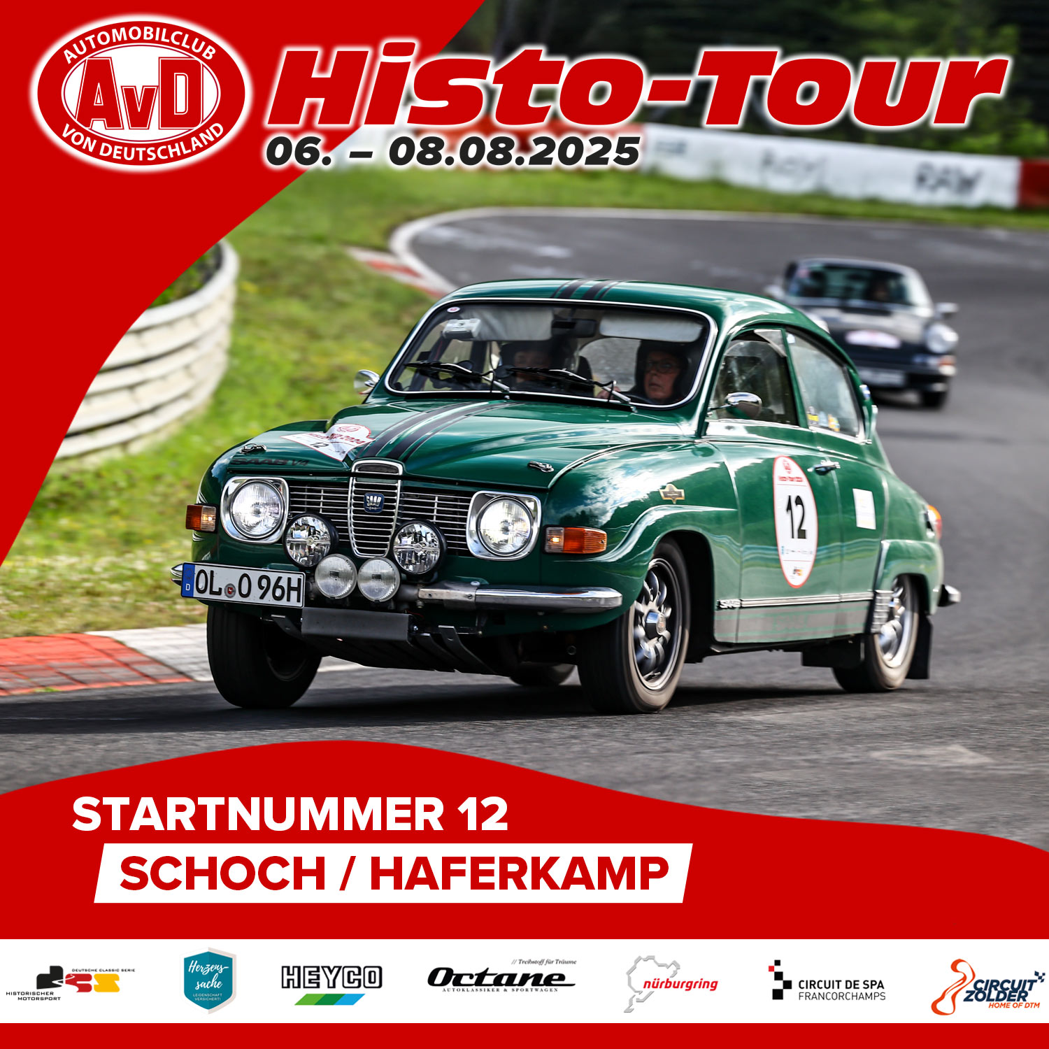 AvD-Histo-Tour 2025 Startnummer 12 AvD-Histo-Tour 2025 Startnummer 12