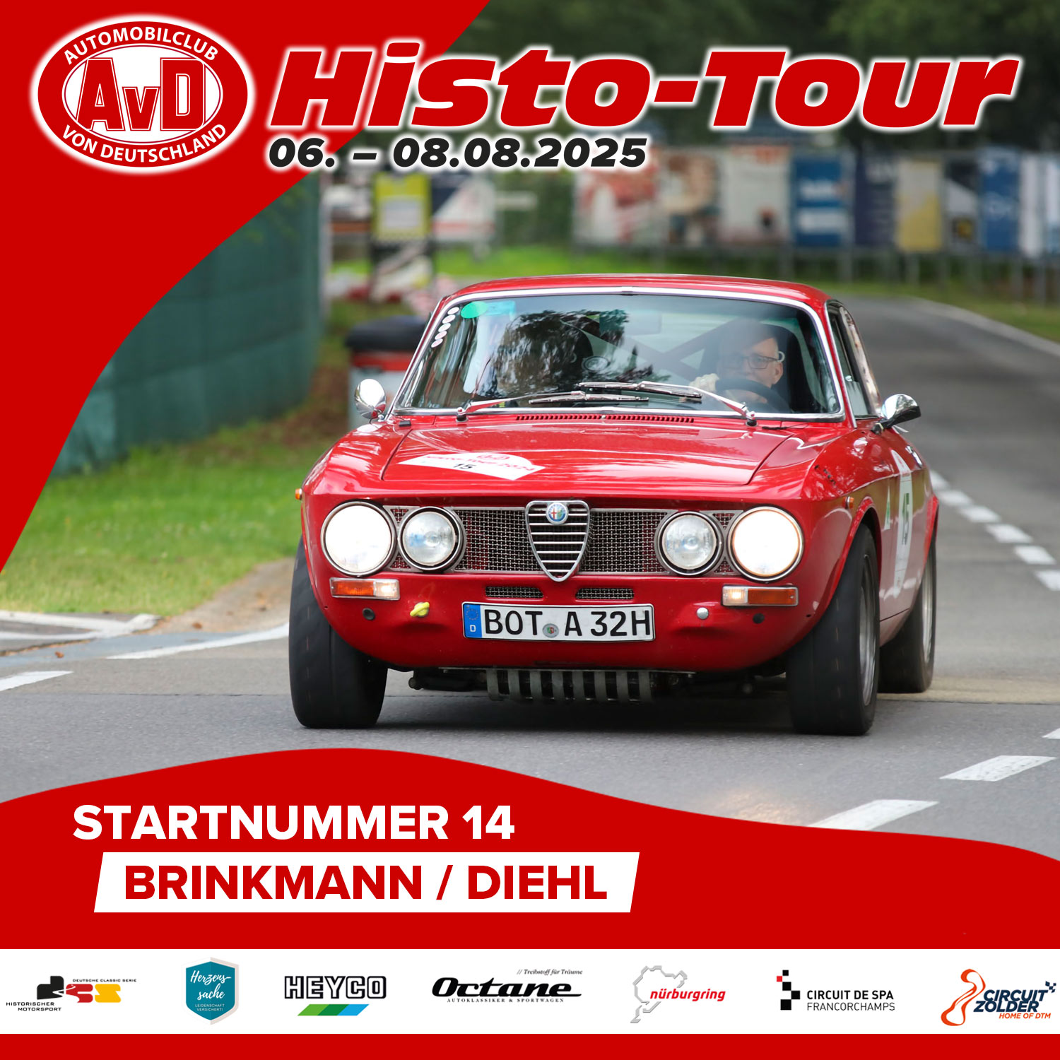 AvD-Histo-Tour 2025 Startnummer 14 AvD-Histo-Tour 2025 Startnummer 14