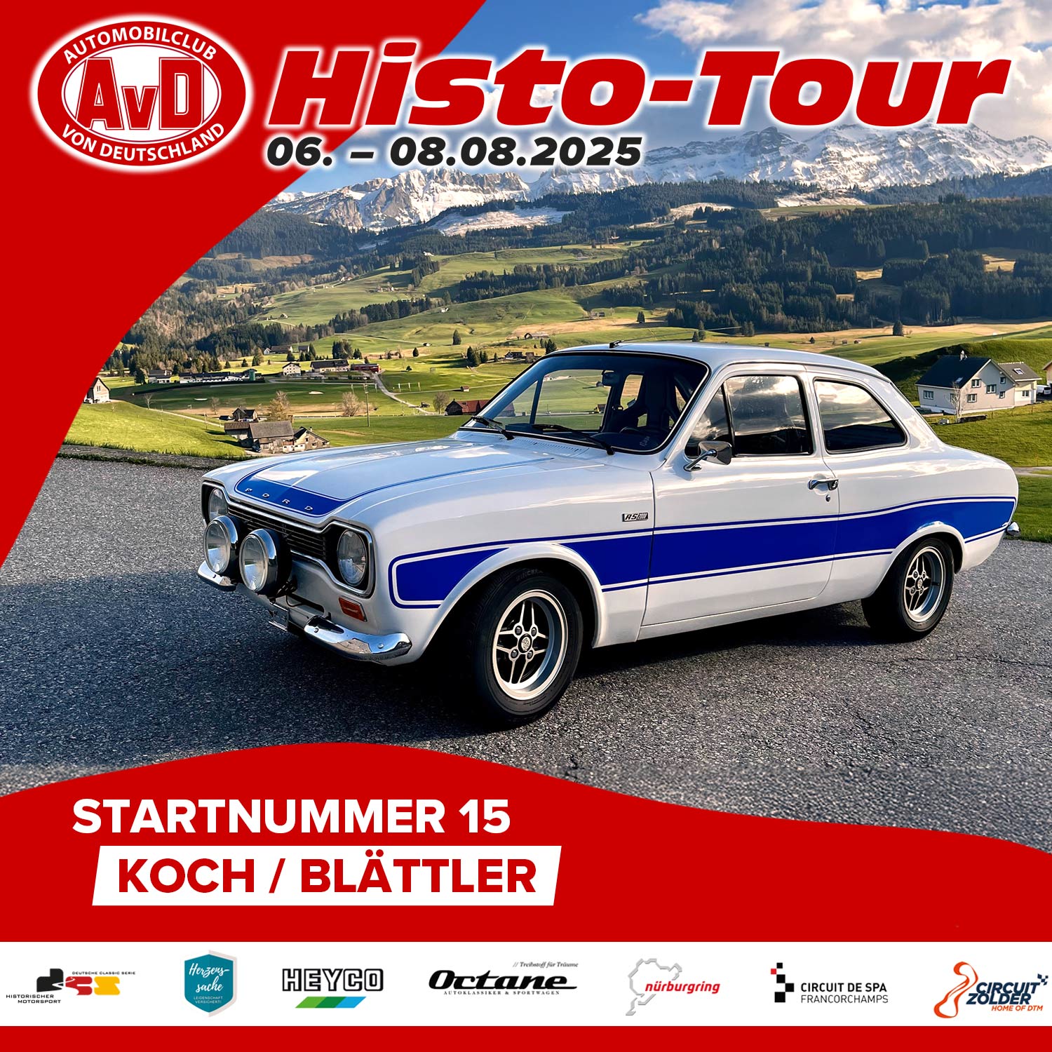 AvD-Histo-Tour 2025 Startnummer 15 AvD-Histo-Tour 2025 Startnummer 15