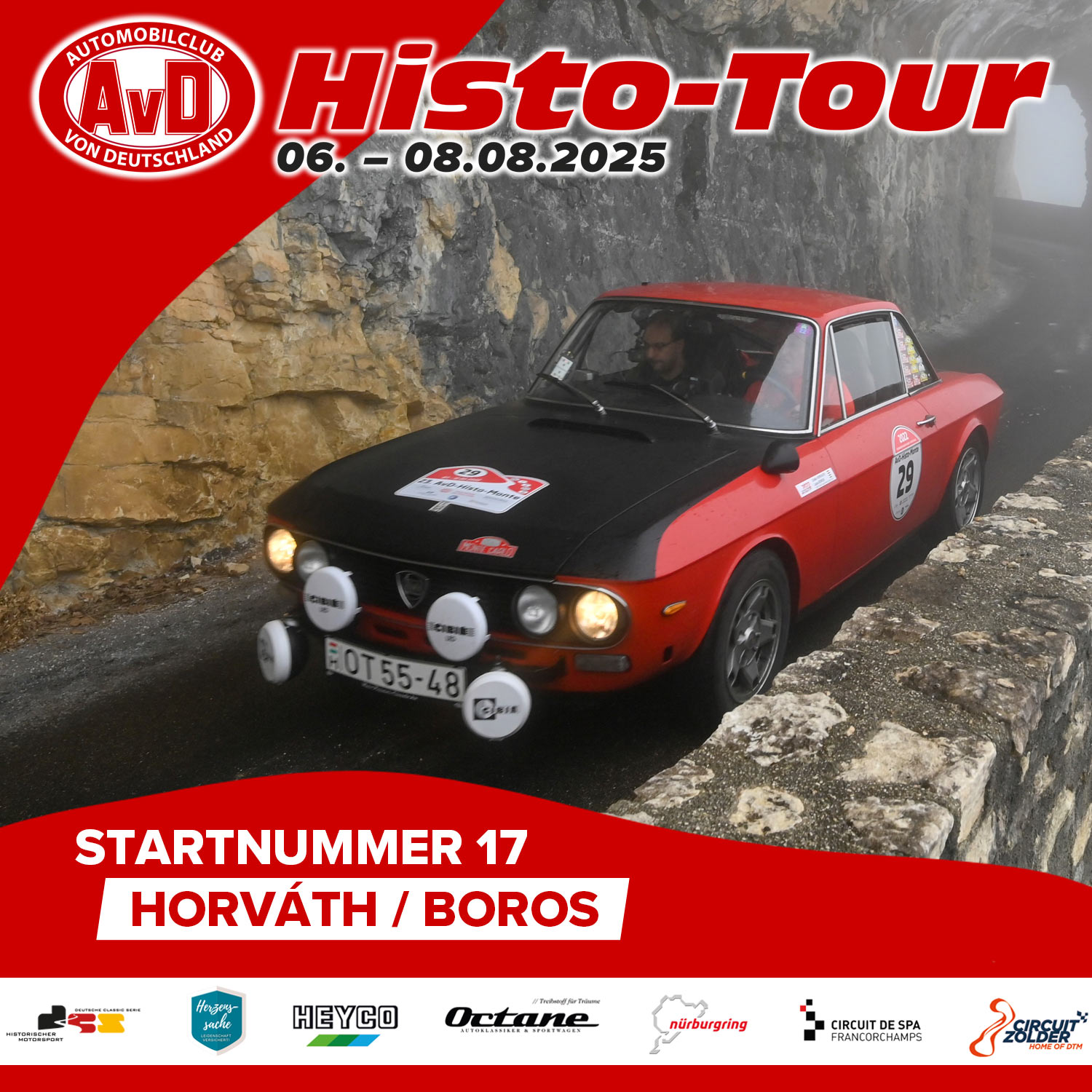 AvD-Histo-Tour 2025 Startnummer 17 AvD-Histo-Tour 2025 Startnummer 17