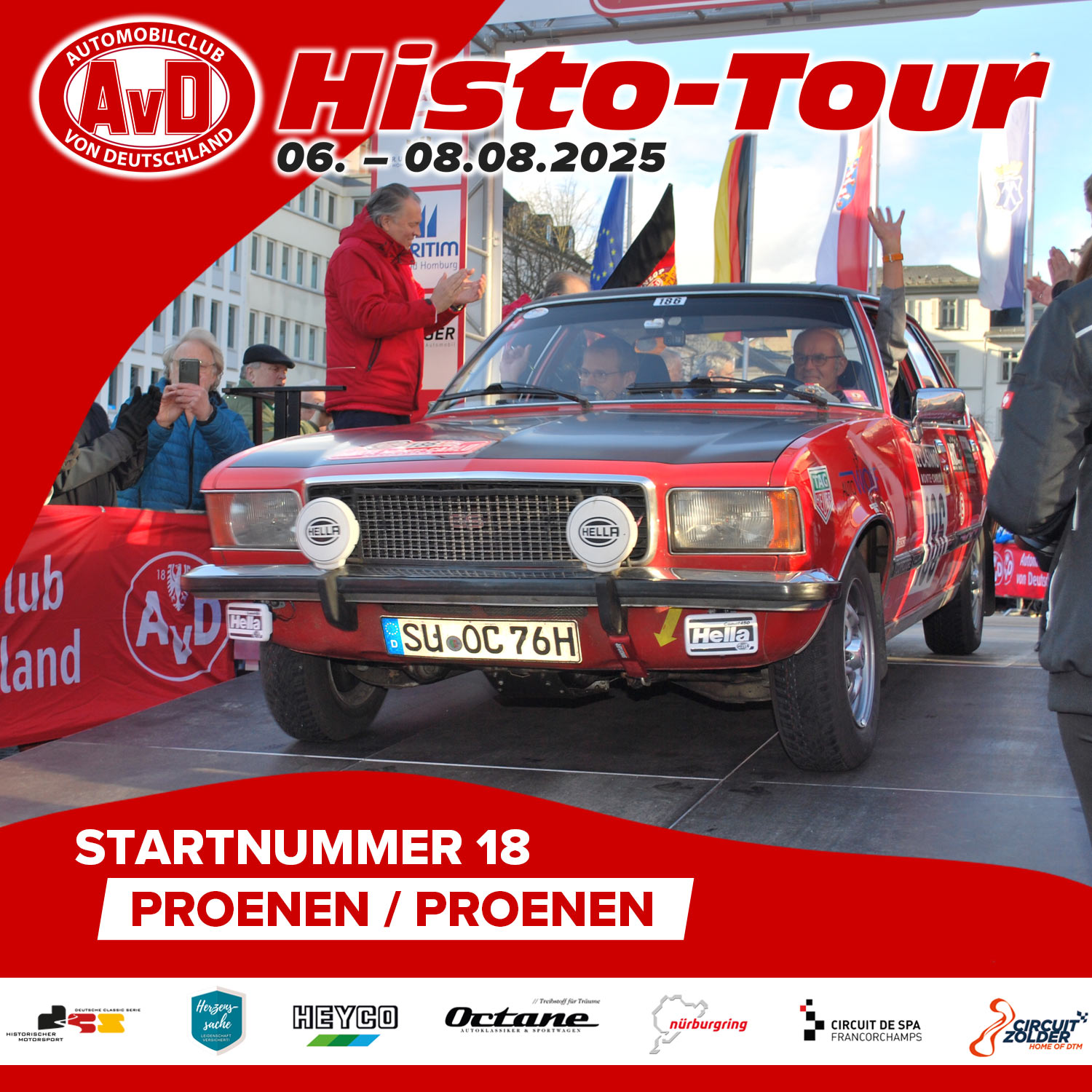 AvD-Histo-Tour 2025 Startnummer 18 AvD-Histo-Tour 2025 Startnummer 18