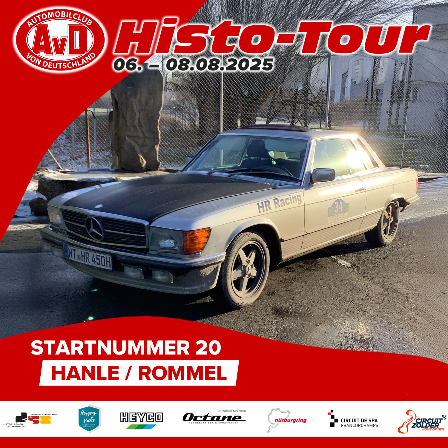 AvD-Histo-Tour 2025 Startnummer 20 AvD-Histo-Tour 2025 Startnummer 20