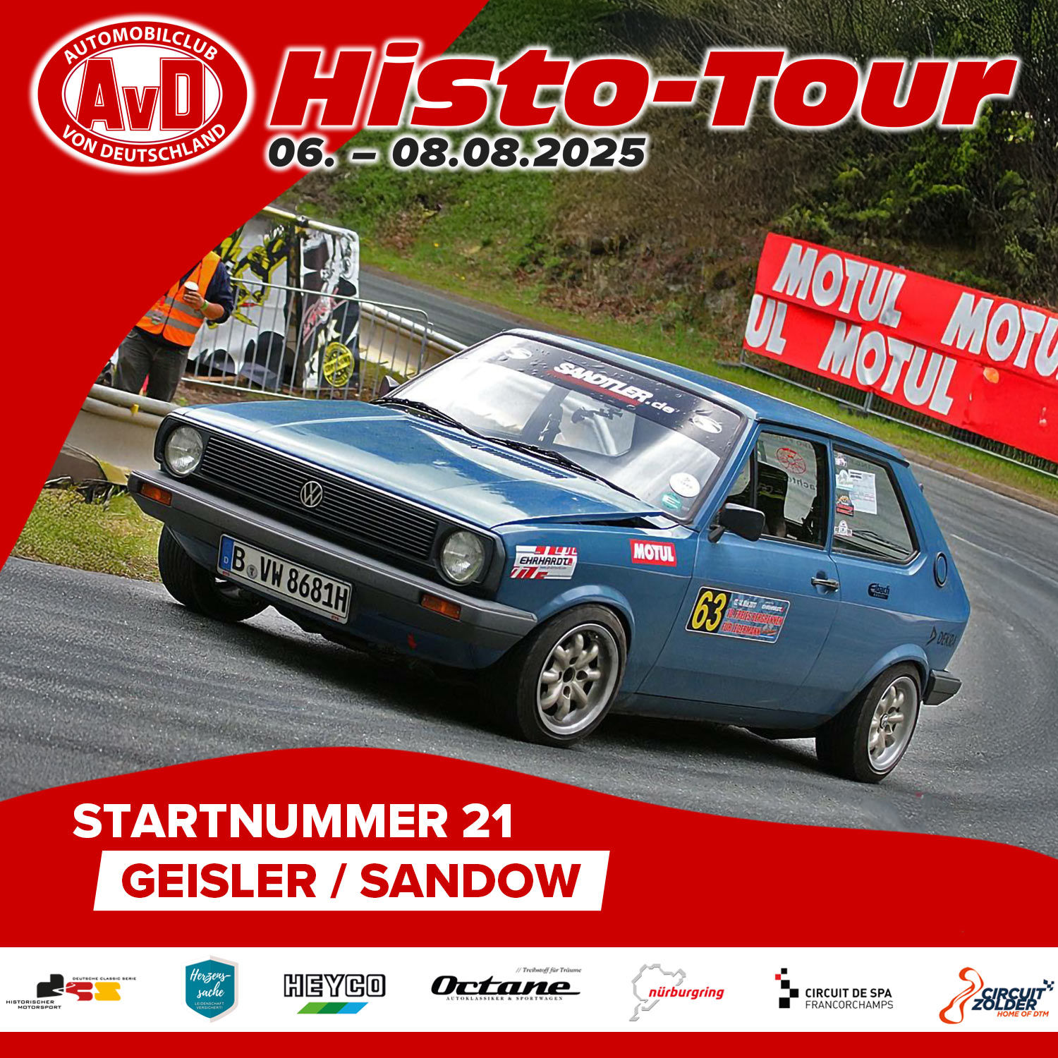AvD-Histo-Tour 2025 Startnummer 21 AvD-Histo-Tour 2025 Startnummer 21