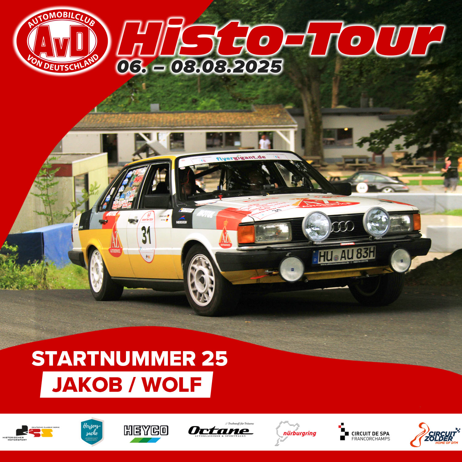 AvD-Histo-Tour 2025 Startnummer 25 AvD-Histo-Tour 2025 Startnummer 25