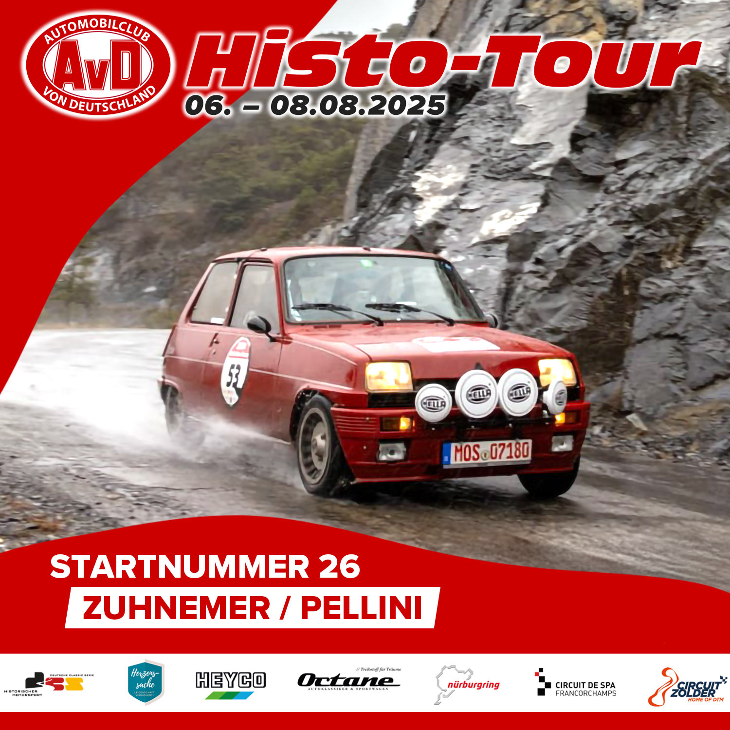 AvD-Histo-Tour 2025 Startnummer 26 AvD-Histo-Tour 2025 Startnummer 26