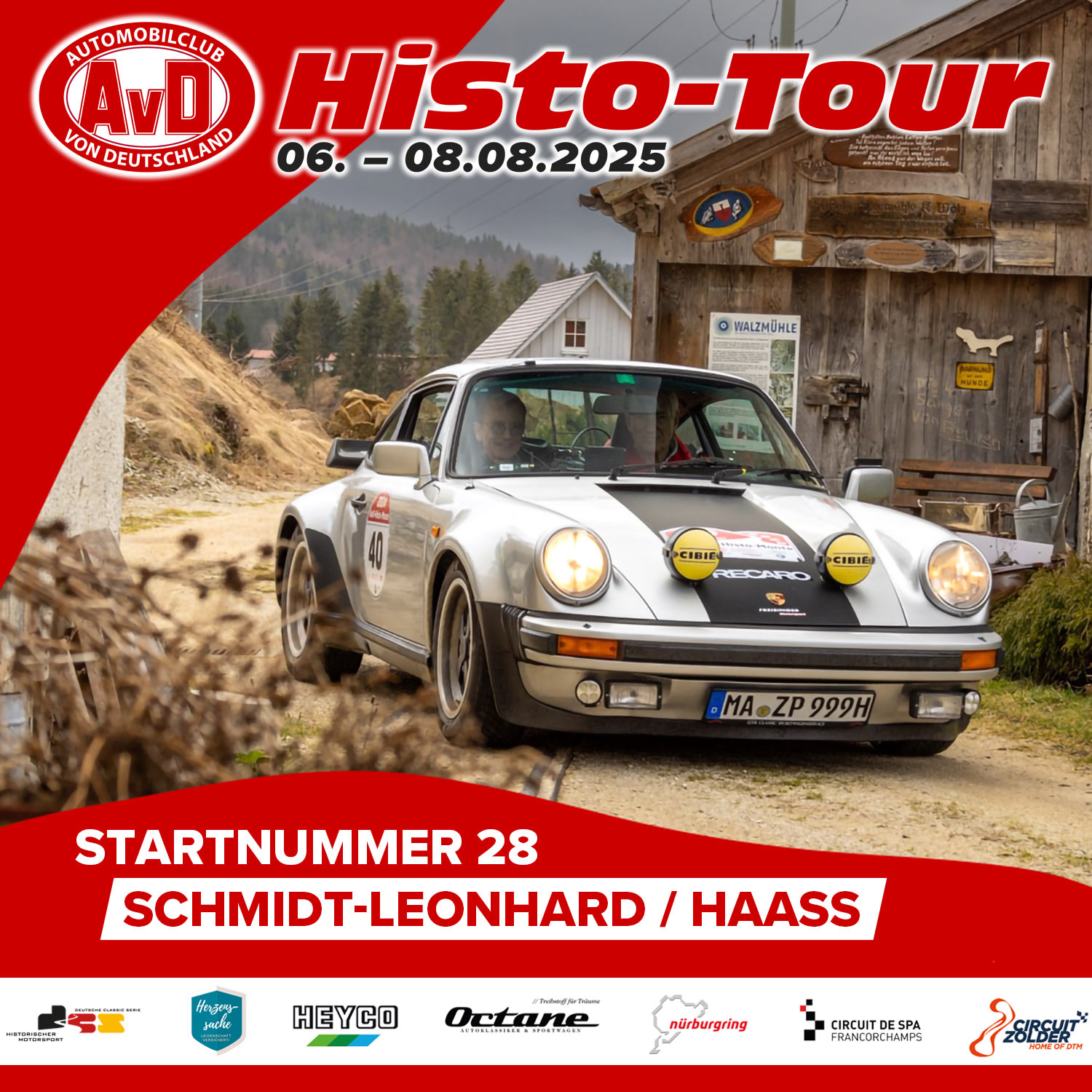 AvD-Histo-Tour 2025 Startnummer 28 AvD-Histo-Tour 2025 Startnummer 28