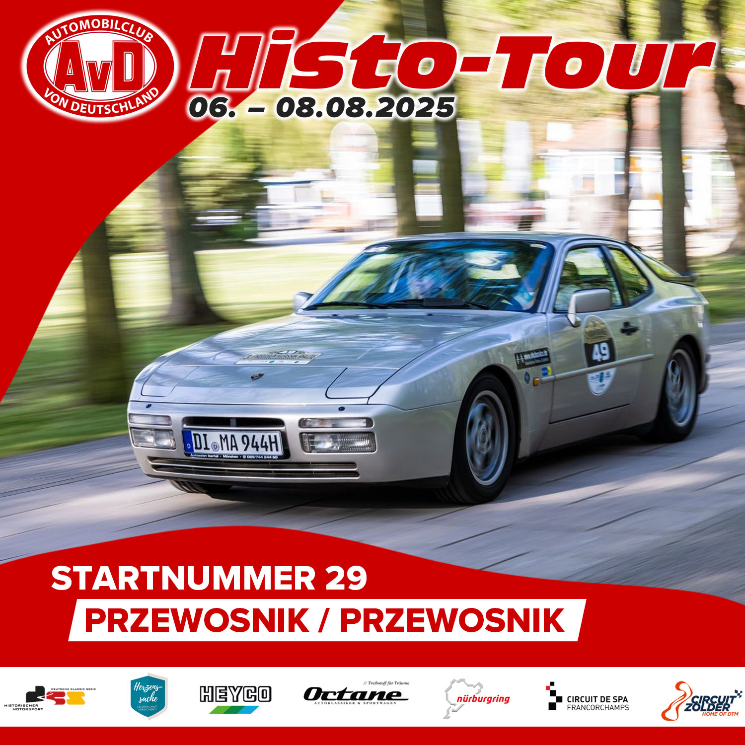 AvD-Histo-Tour 2025 Startnummer 29 AvD-Histo-Tour 2025 Startnummer 29