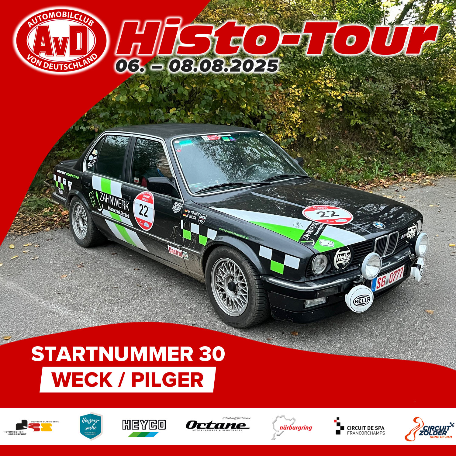 AvD-Histo-Tour 2025 Startnummer 30 AvD-Histo-Tour 2025 Startnummer 30