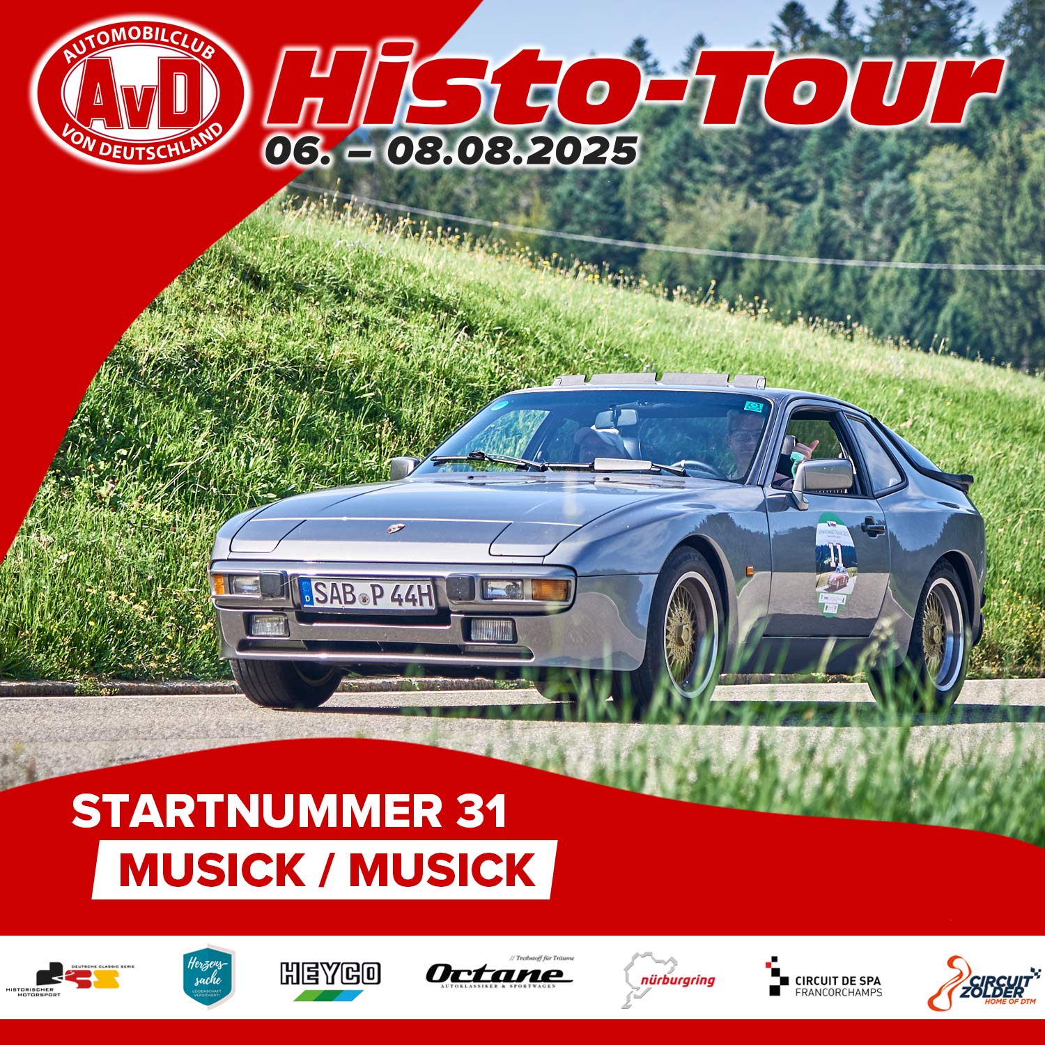 AvD-Histo-Tour 2025 Startnummer 31 AvD-Histo-Tour 2025 Startnummer 31