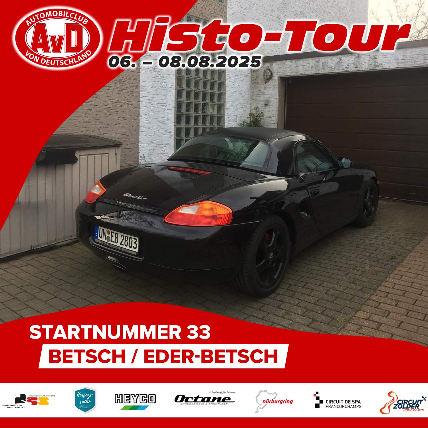 AvD-Histo-Tour 2025 Startnummer 33 AvD-Histo-Tour 2025 Startnummer 33