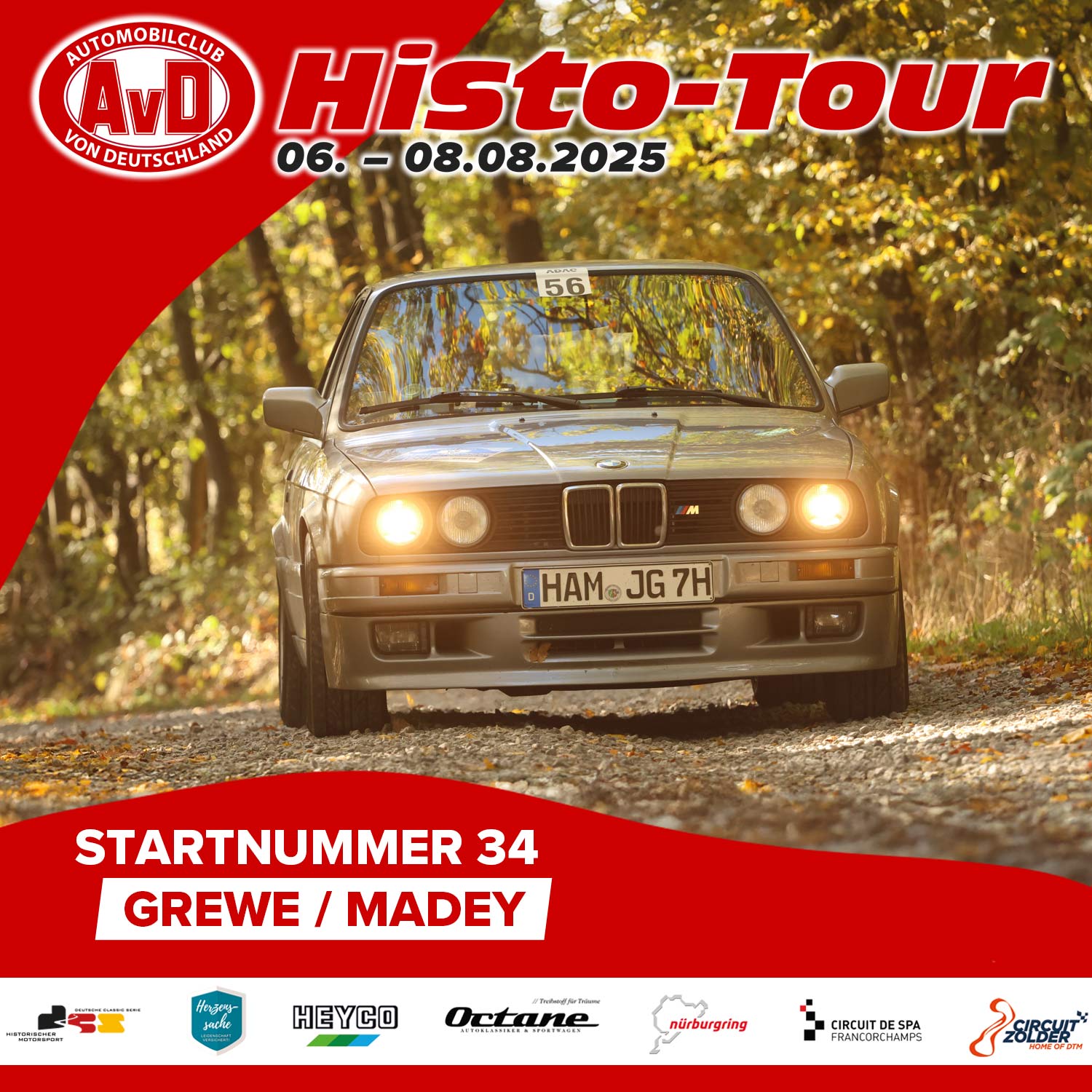 AvD-Histo-Tour 2025 Startnummer 34 AvD-Histo-Tour 2025 Startnummer 34