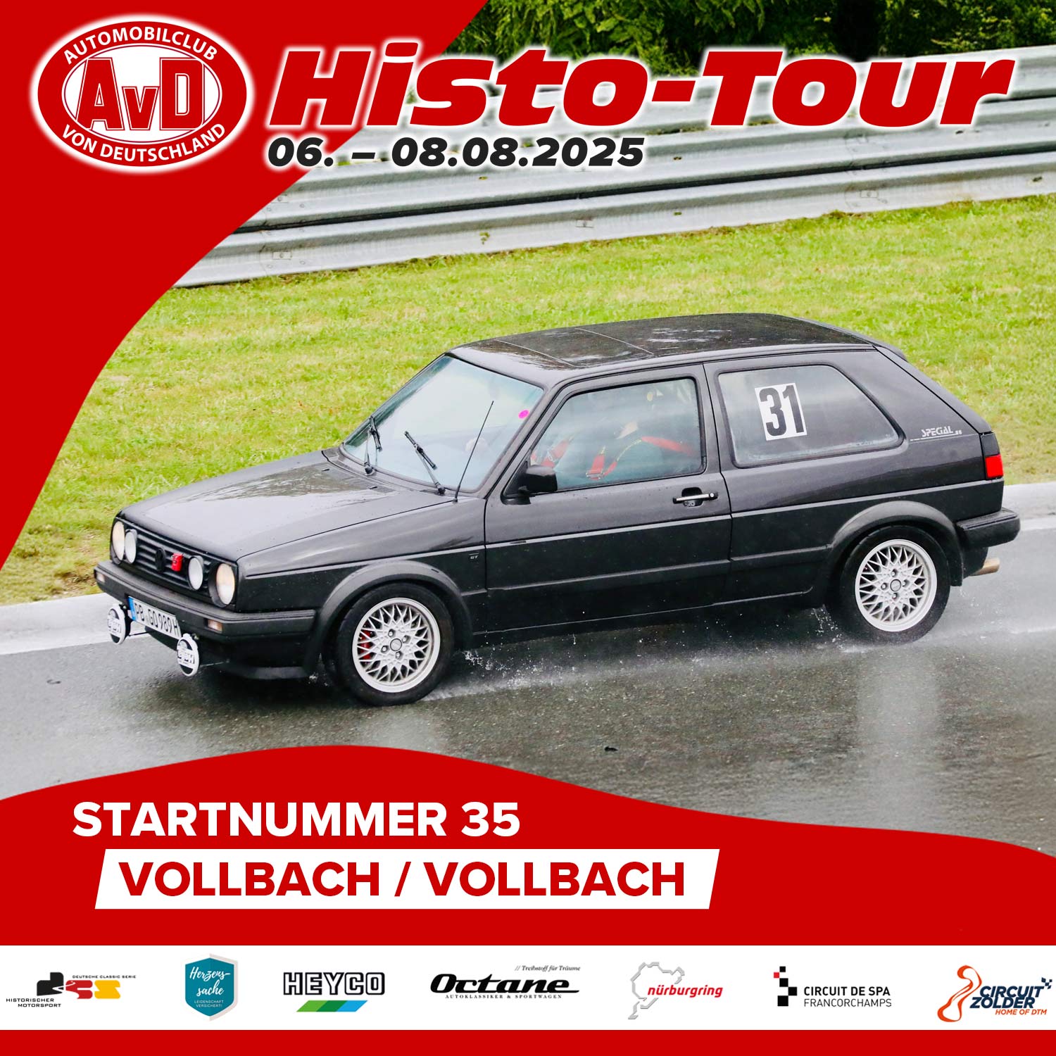 AvD-Histo-Tour 2025 Startnummer 35 AvD-Histo-Tour 2025 Startnummer 35