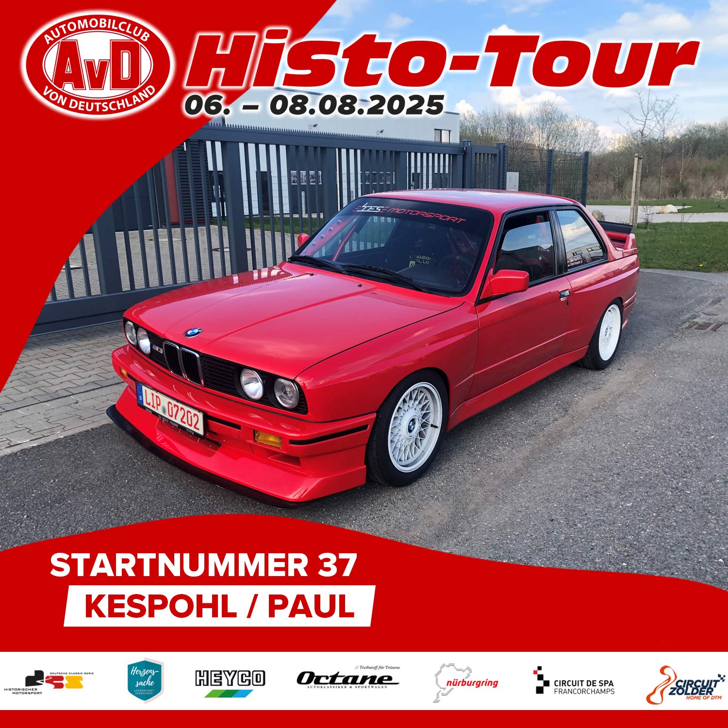 AvD-Histo-Tour 2025 Startnummer 37 AvD-Histo-Tour 2025 Startnummer 37
