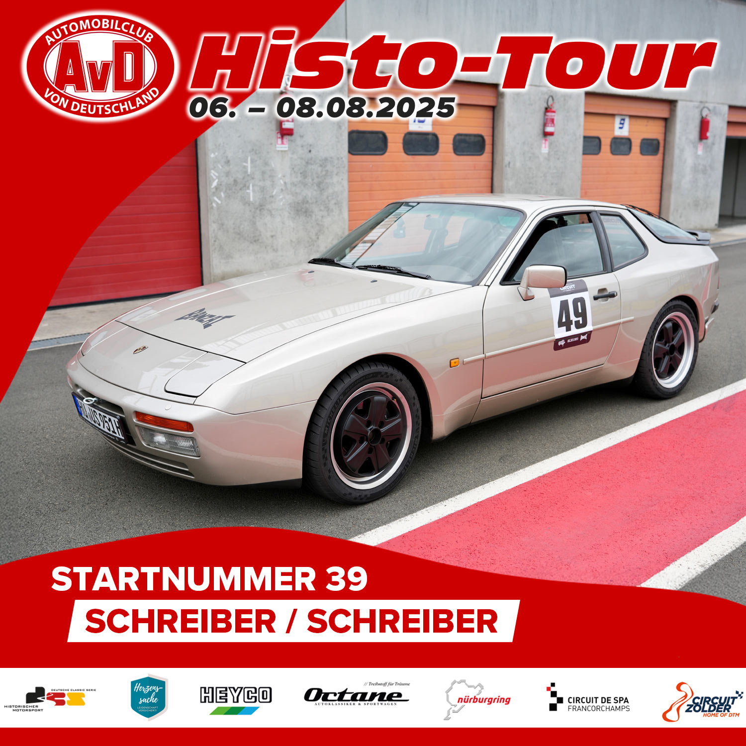 AvD-Histo-Tour 2025 Startnummer 39 AvD-Histo-Tour 2025 Startnummer 39