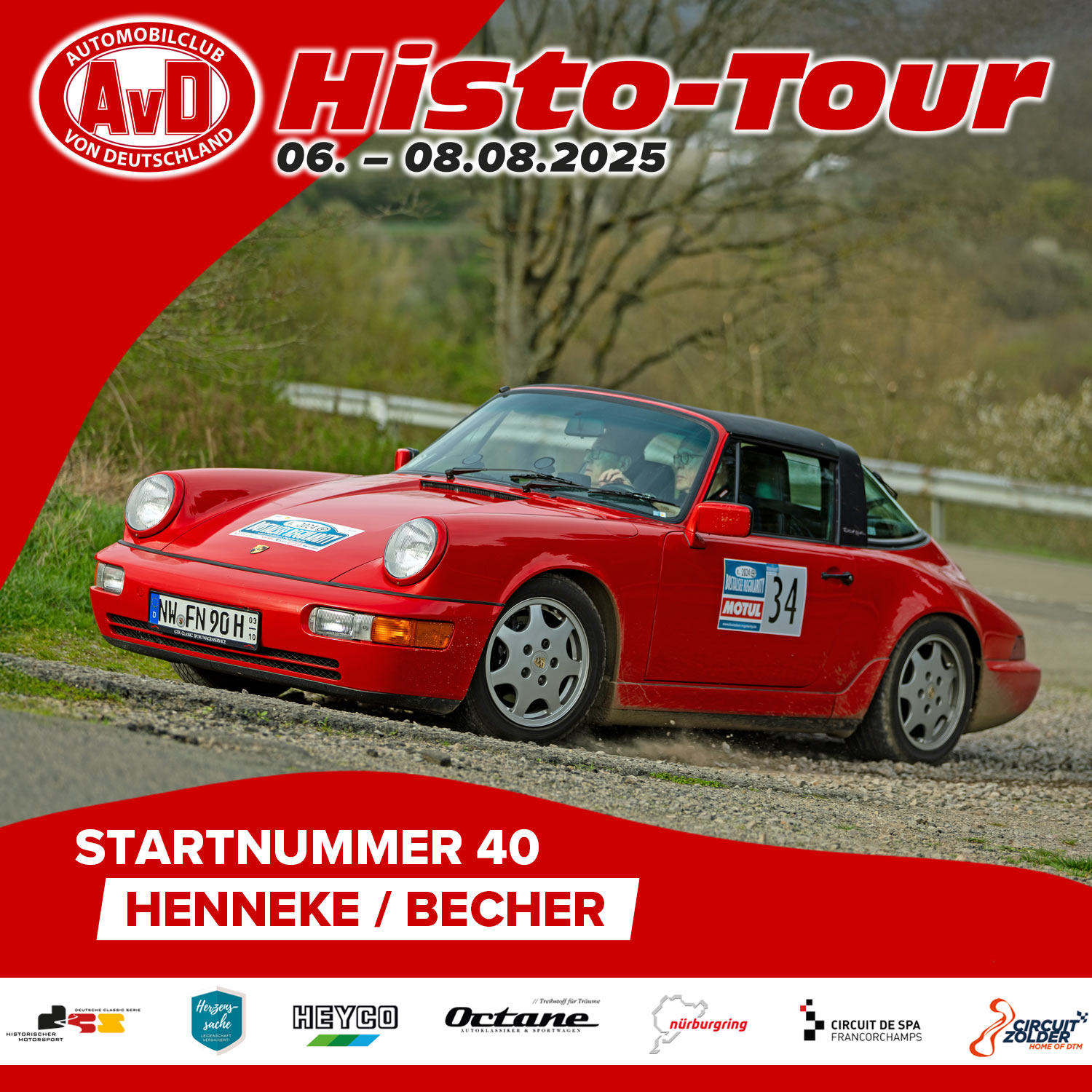 AvD-Histo-Tour 2025 Startnummer 40 AvD-Histo-Tour 2025 Startnummer 40