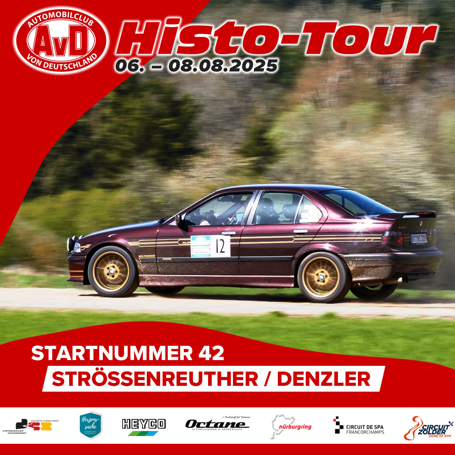 AvD-Histo-Tour 2025 Startnummer 42 AvD-Histo-Tour 2025 Startnummer 42