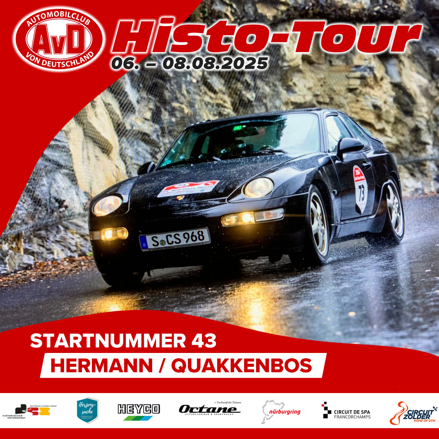 AvD-Histo-Tour 2025 Startnummer 43 AvD-Histo-Tour 2025 Startnummer 43