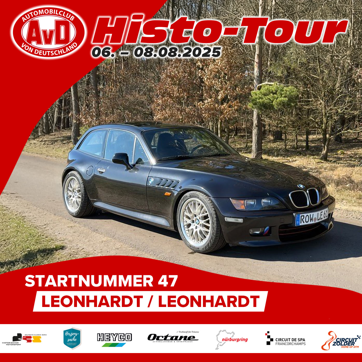 AvD-Histo-Tour 2025 Startnummer 47 AvD-Histo-Tour 2025 Startnummer 47