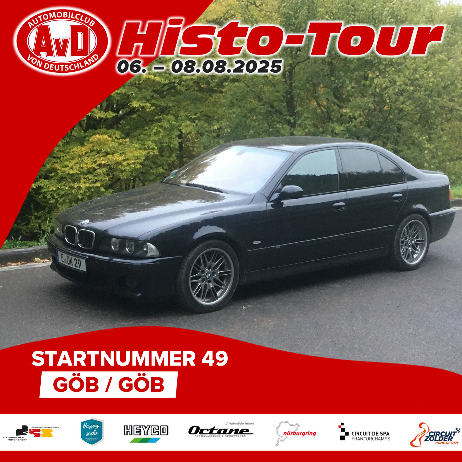 AvD-Histo-Tour 2025 Startnummer 49 AvD-Histo-Tour 2025 Startnummer 49