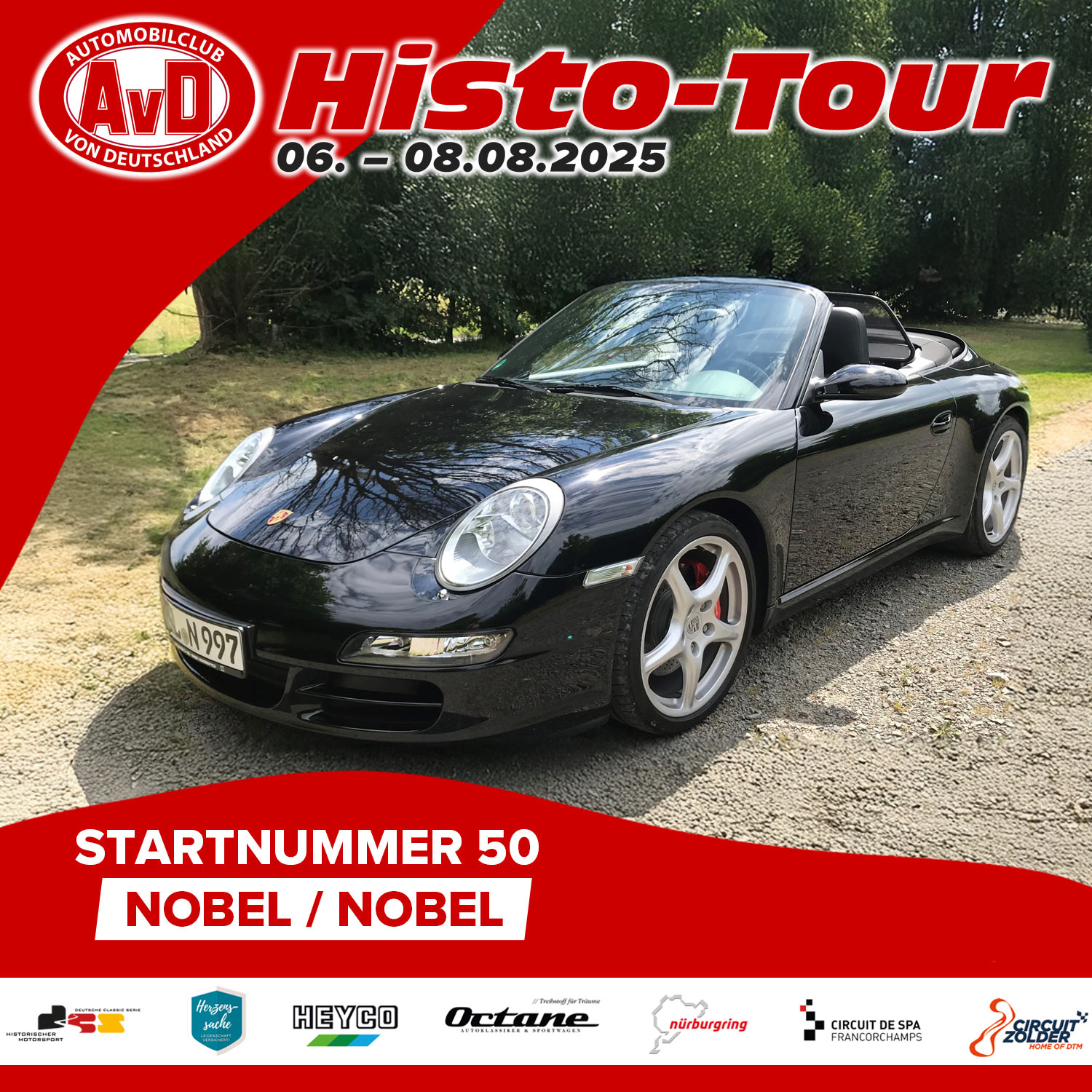 AvD-Histo-Tour 2025 Startnummer 50 AvD-Histo-Tour 2025 Startnummer 50