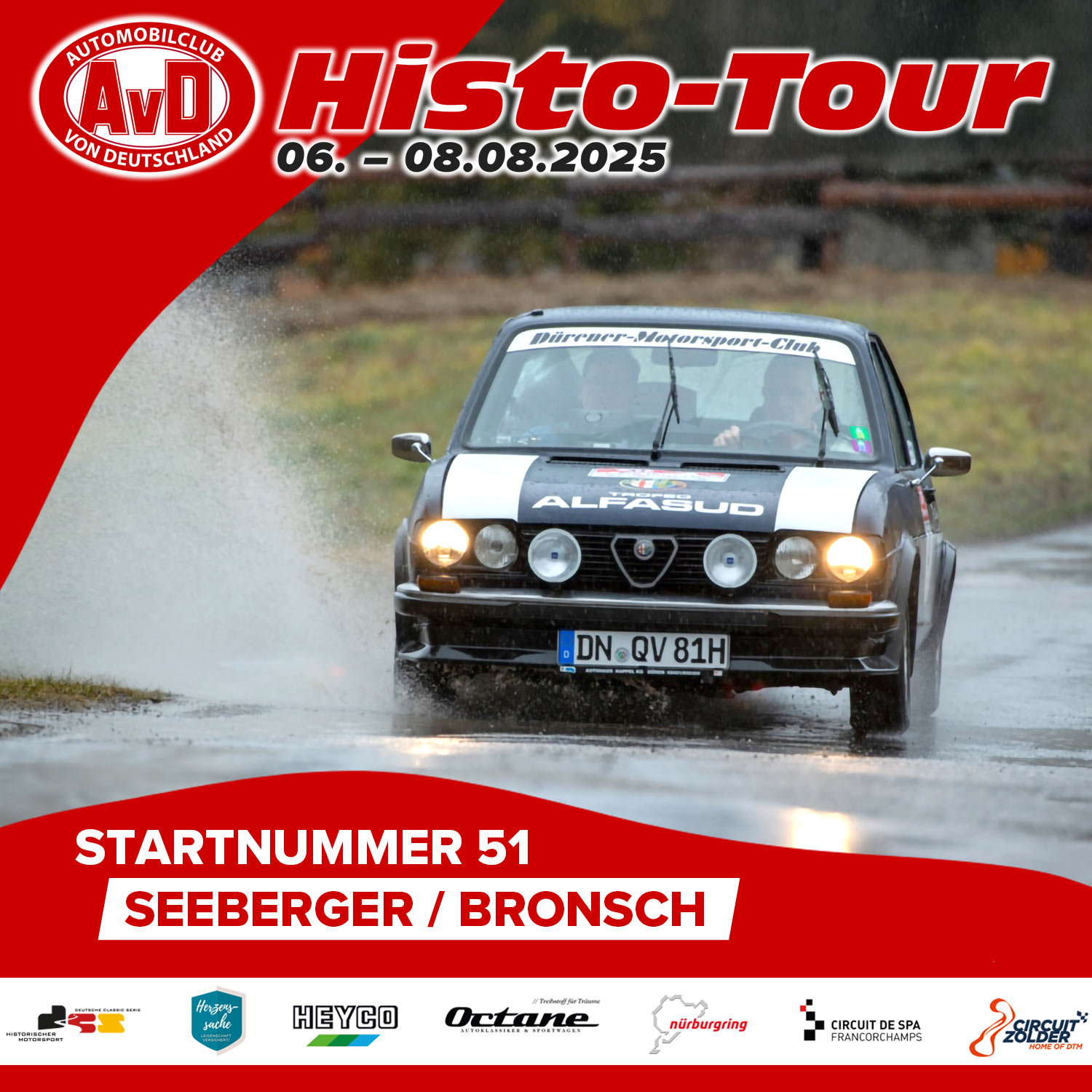 AvD-Histo-Tour 2025 Startnummer 51 AvD-Histo-Tour 2025 Startnummer 51