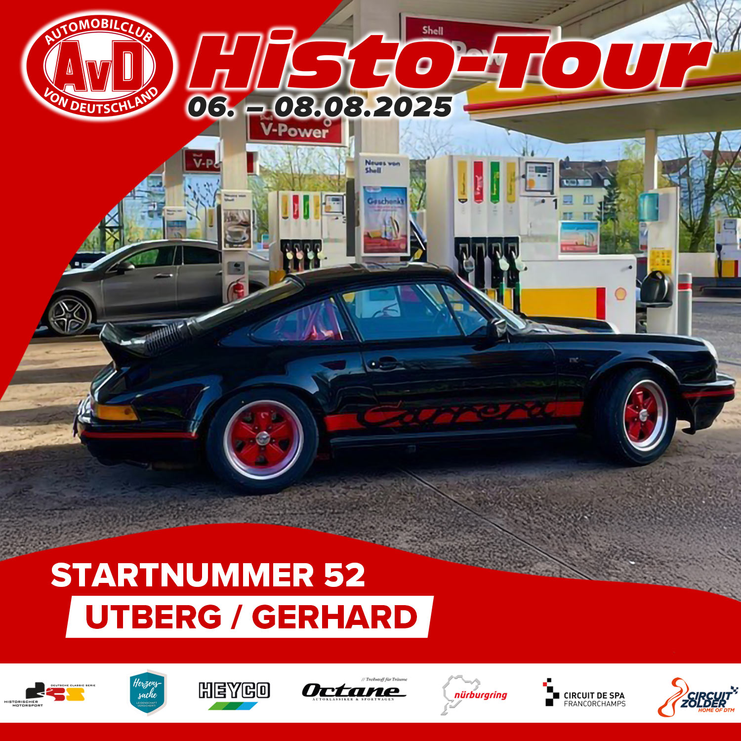 AvD-Histo-Tour 2025 Startnummer 52 AvD-Histo-Tour 2025 Startnummer 52