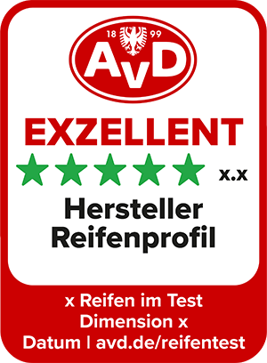 AvD Reifentest Mustersiegel Exzellent AvD Reifentest Mustersiegel Exzellent