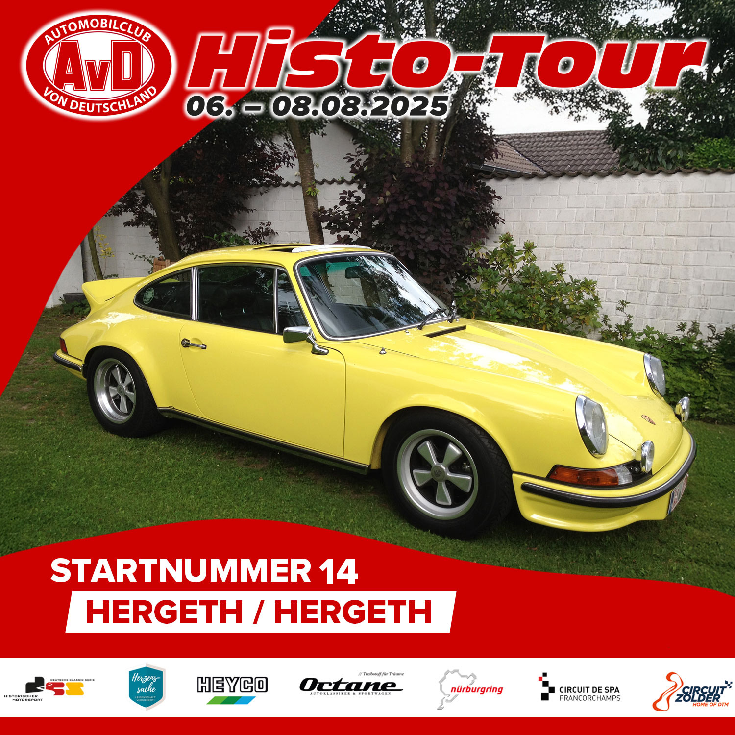 AvD-Histo-Tour 2025 Startnummer 14 AvD-Histo-Tour 2025 Startnummer 14