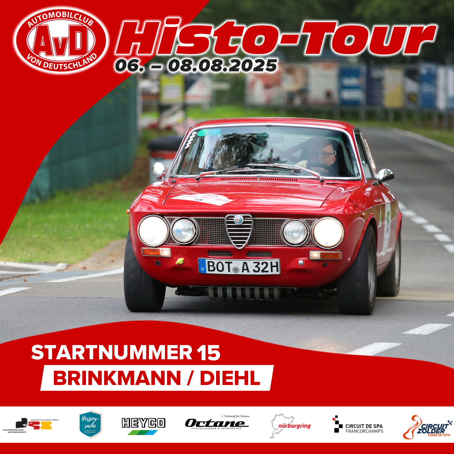 AvD-Histo-Tour 2025 Startnummer 15 AvD-Histo-Tour 2025 Startnummer 15