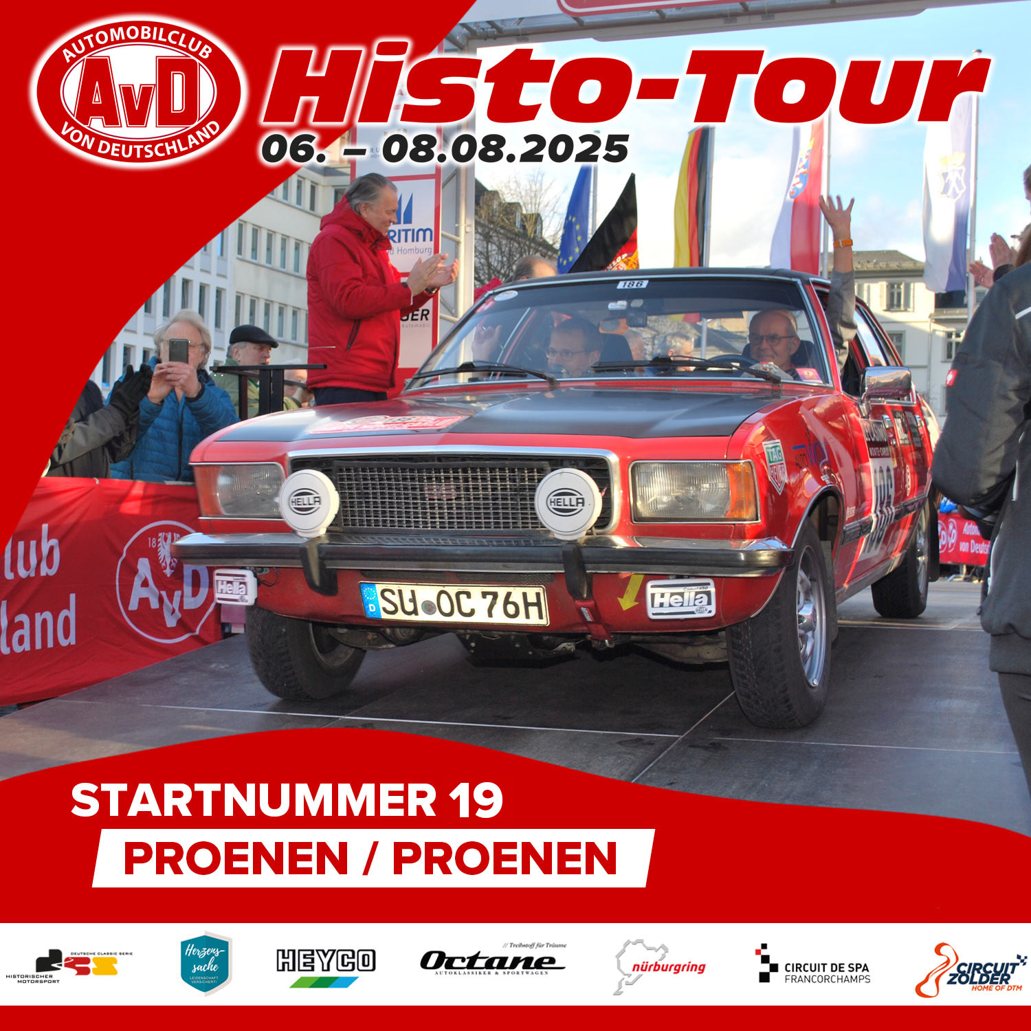 AvD-Histo-Tour 2025 Startnummer 19 AvD-Histo-Tour 2025 Startnummer 19
