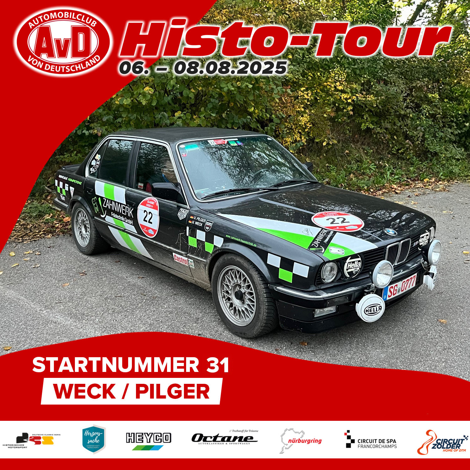 AvD-Histo-Tour 2025 Startnummer 31 AvD-Histo-Tour 2025 Startnummer 31