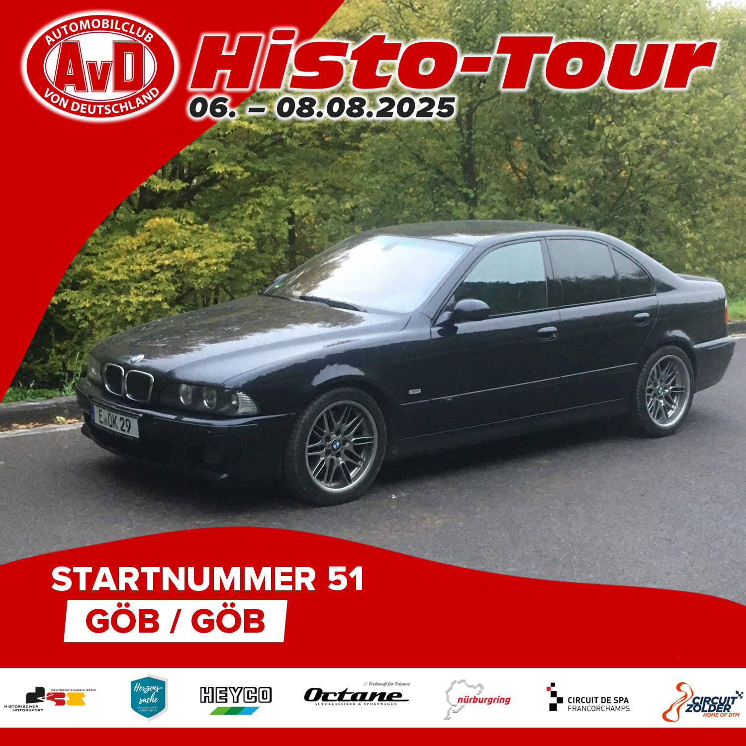 AvD-Histo-Tour 2025 Startnummer 51 AvD-Histo-Tour 2025 Startnummer 51