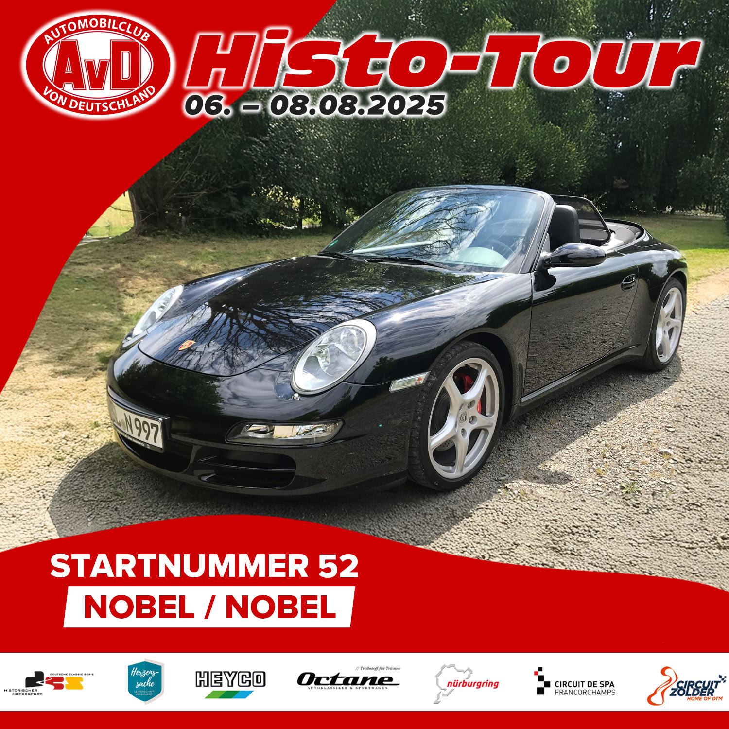 AvD-Histo-Tour 2025 Startnummer 52 AvD-Histo-Tour 2025 Startnummer 52
