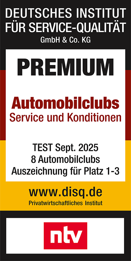 Auszeichnung - Premium - Service Automobilclubs - AvD 2025 Auszeichnung - Premium - Service Automobilclubs - AvD 2025