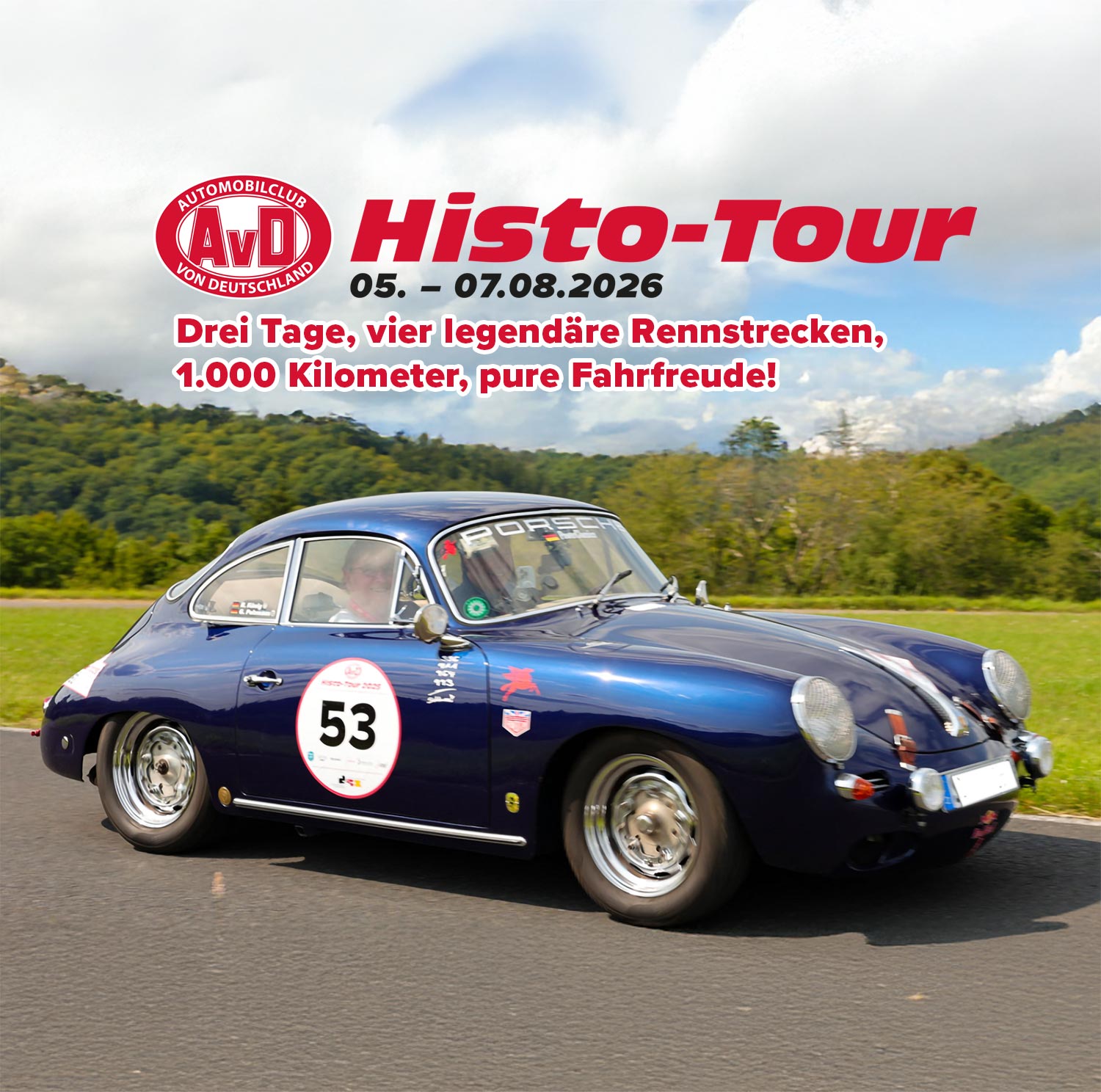 AvD Pressemeldung - Termin der AvD-Histo-Tour 2026 steht fest